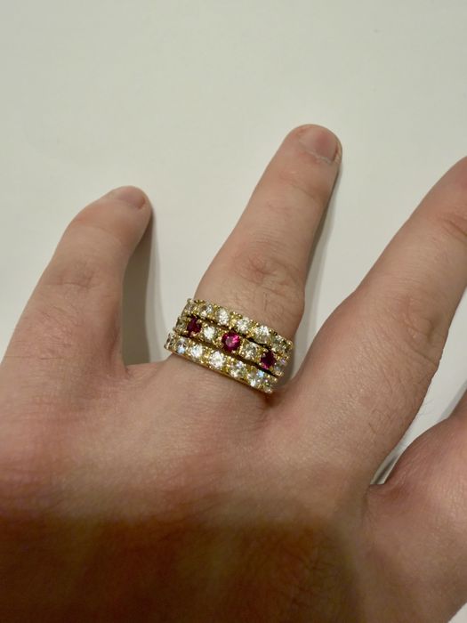 Vand inele aur nou 18k cu un gramaj total 9.10 grame