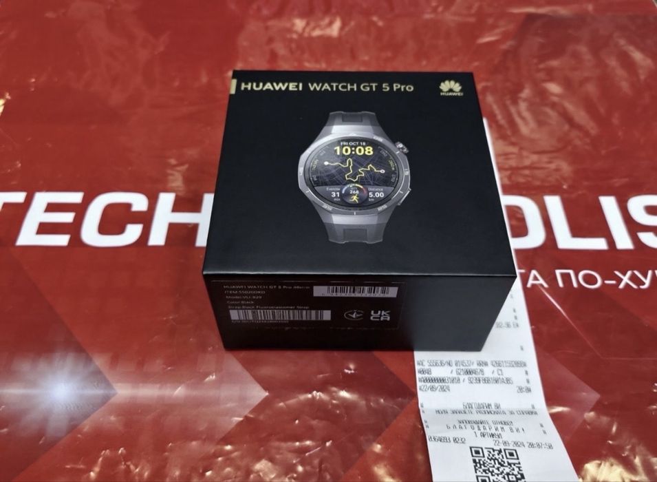 46mm Huawei watch GT 5 Pro Гаранция Технополис 2026 Black | Черен