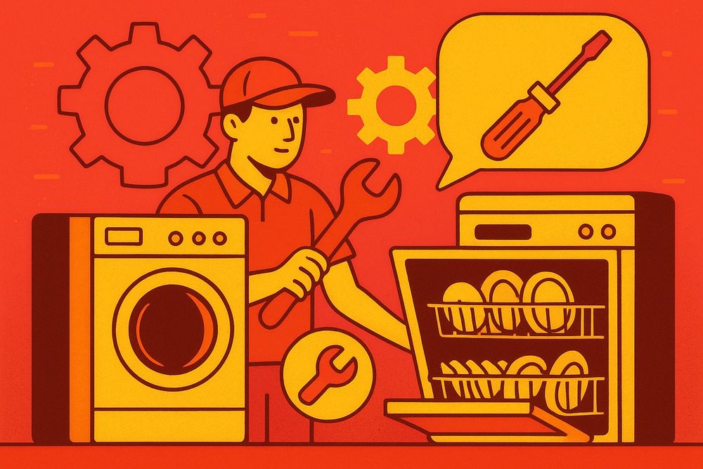 Ремонт  стиральных посудомоечных машин