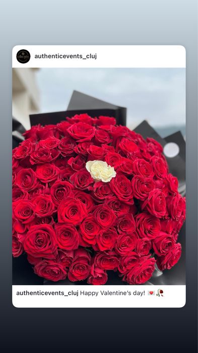 Buchet 101 trandafiri naturali -800 lei cu livrare la domiciliu