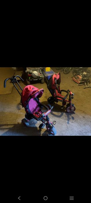 Один детский велосипед с управлением