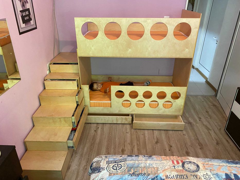 Двуетажно легло-мебелен шперплат