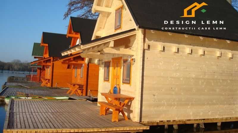 casa lemn, cabana cu etaj, pret producator