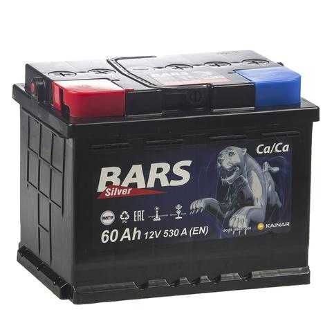Аккумулятор  BARS (БАРС) SILVER 6СТ-60 АПЗ 60AH