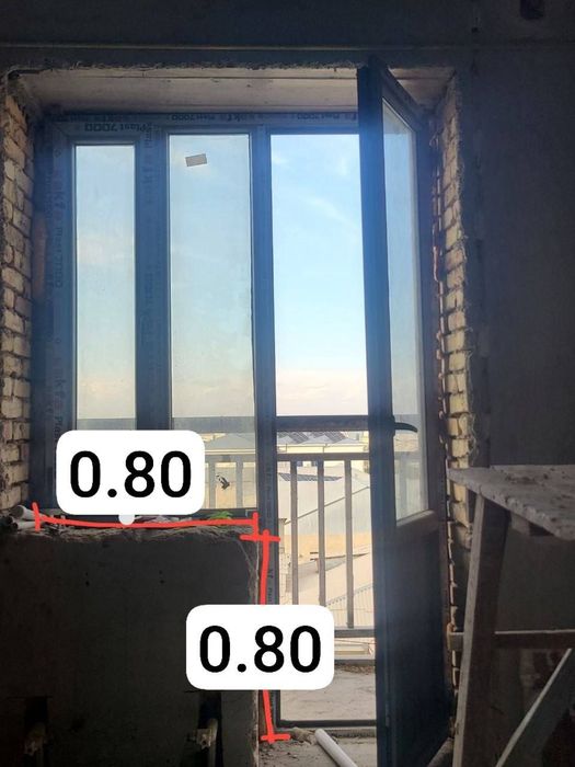 Akfa oyna/ ойна и kapi/ капи balkon/ балкон, окно и дверь, перегородка