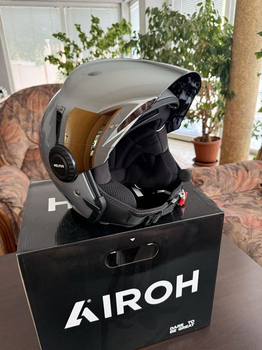 Каска AIROH Helyos dark grey S 2бр