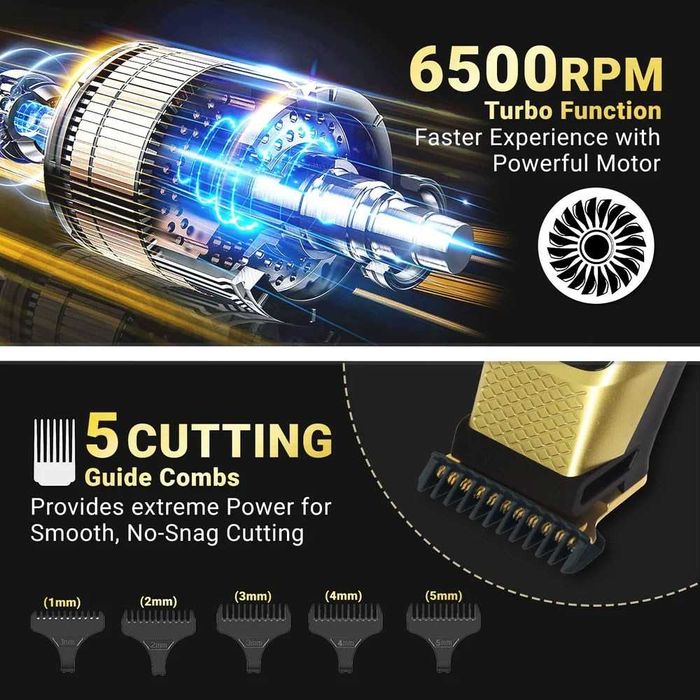 Професионален 3 в 1 комплект за постригване бръснене нос уши VGR V-366