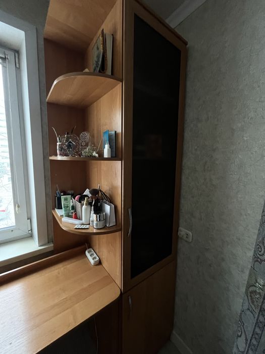 Рабочий стол на двоих со шкафом