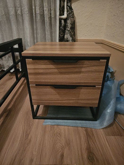 Металлическая Тумбочка в стиле Лофт, ДИНАСТИЯ