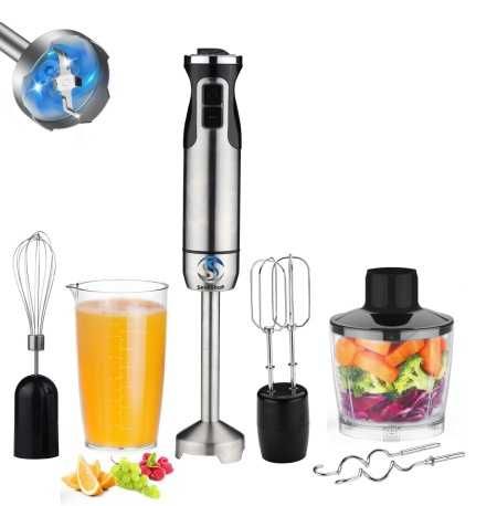 Blender Profesional 1000W 12V, 600ml, Multifuncțional, Argintiu