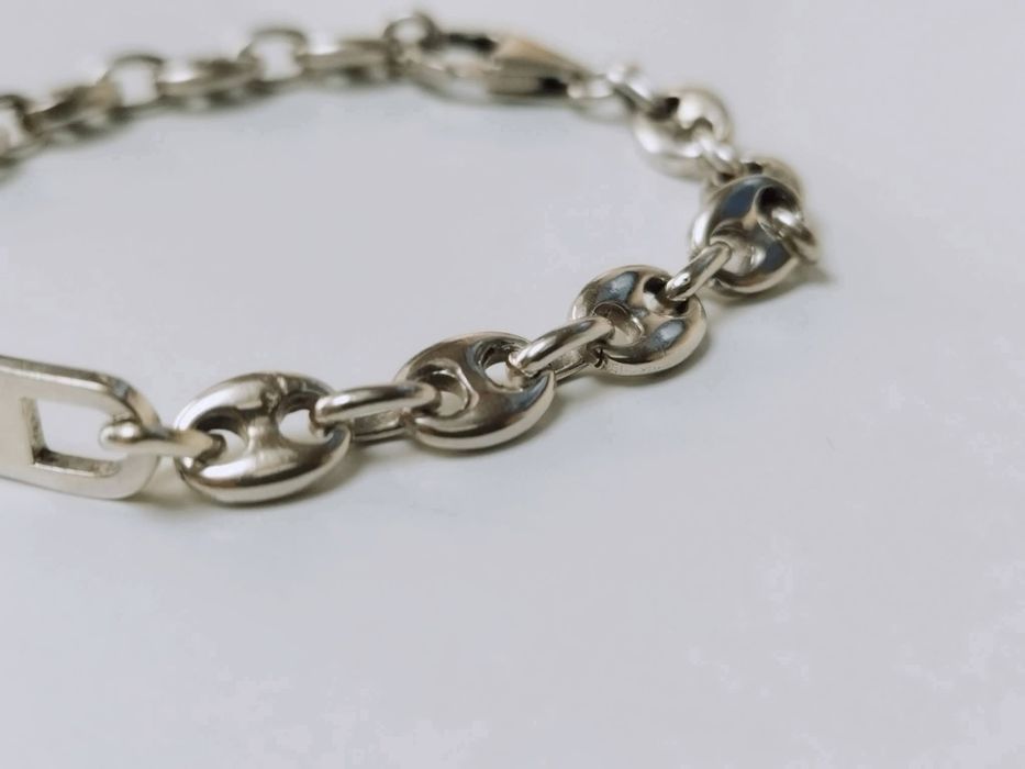 Veche bratara masiva din argint de 925, copii