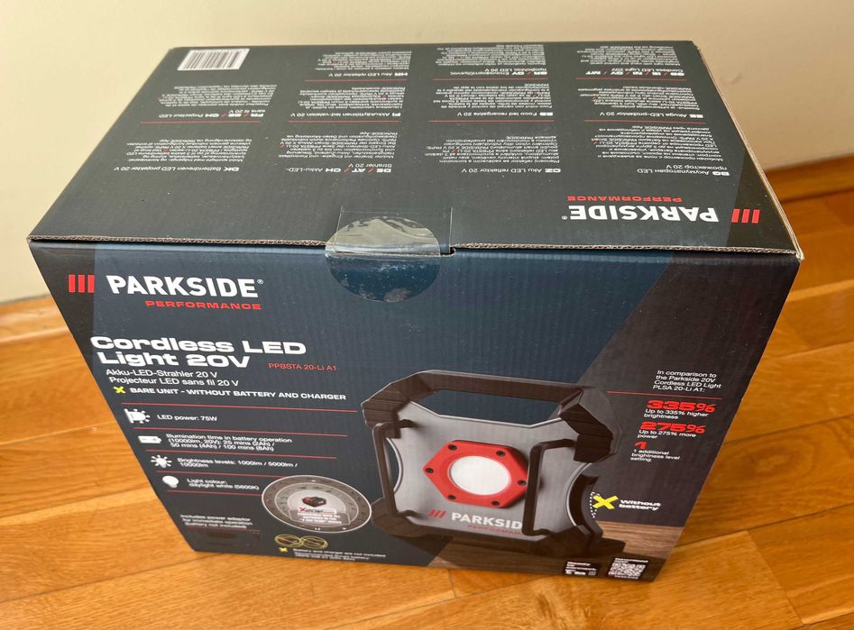 LED Прожектор Parkside Performance 10000LM Фенер Проектор Лампа Усветл