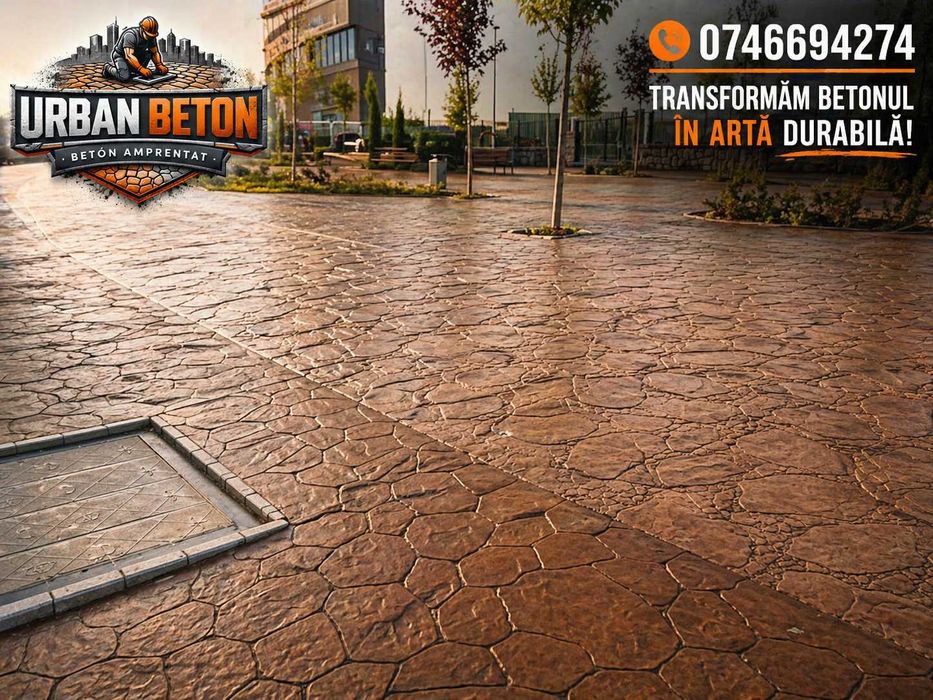 Beton Amprentat pentru Curte | Urban Beton Premium