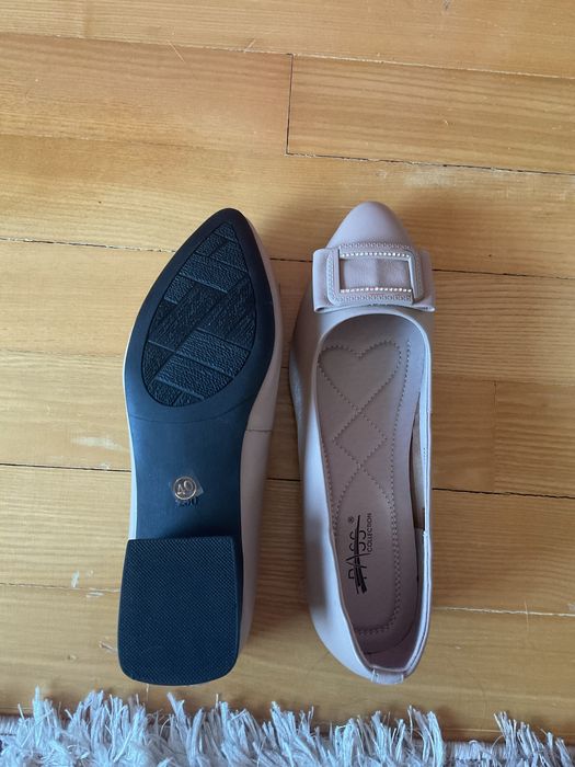 Balerini albi, marimea 40