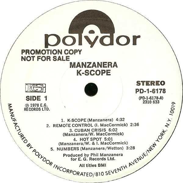 Manzanera ( виниловая пластинка )