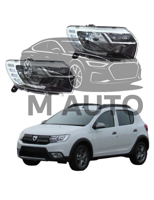Фарове за Дачия Сандеро/Dacia Sandero (2017г +)ръчно рег.