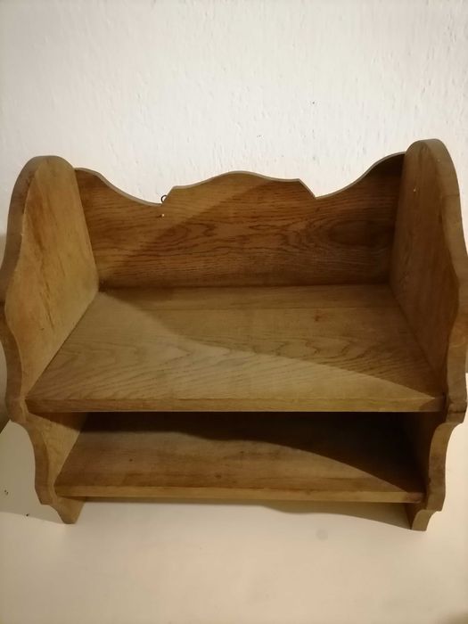 Raft din lemn stejar masiv cu sculptura decorativ