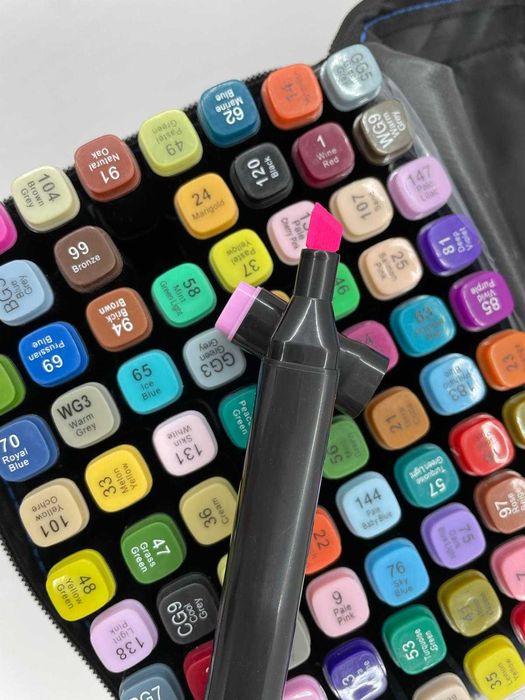 Set 80 markere cu alcool, 2 capete, ARTHEHE