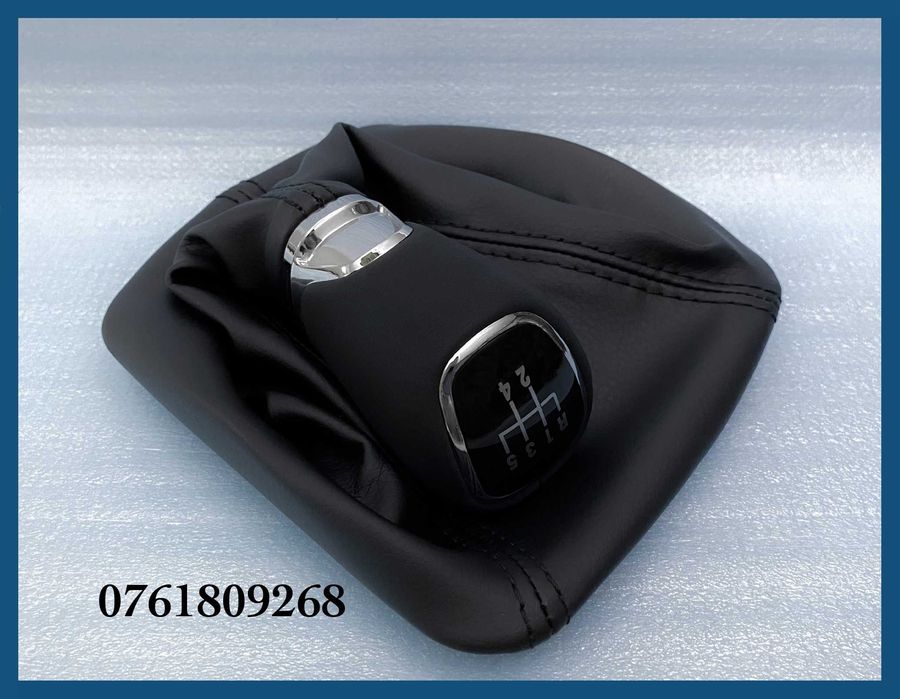 Manson schimbator + nuca piele naturala pentru SKODA Octavia 2 cu 5 trepte model O3