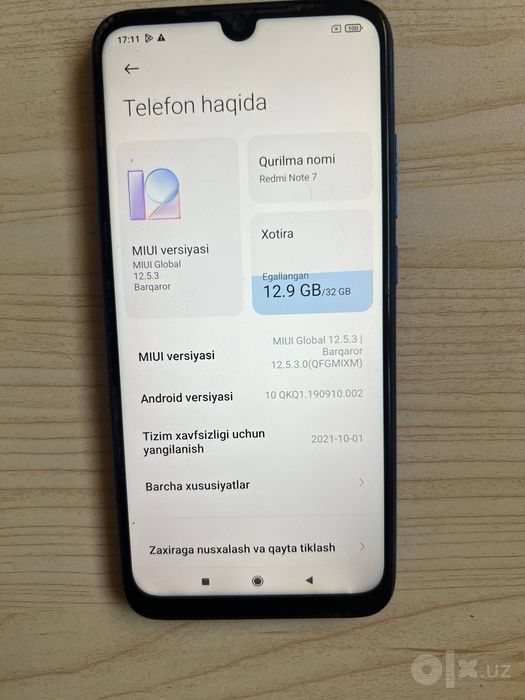 Redmi note 7 32 gb