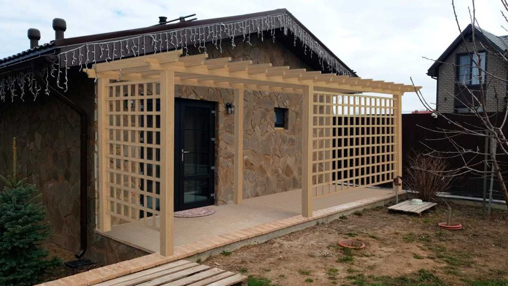 Визуализация навесов, ворот, ограждений, лестниц