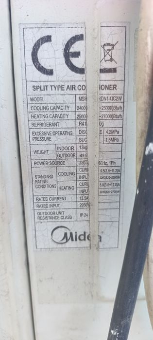 Aer condiționat Midea 24.000 btu