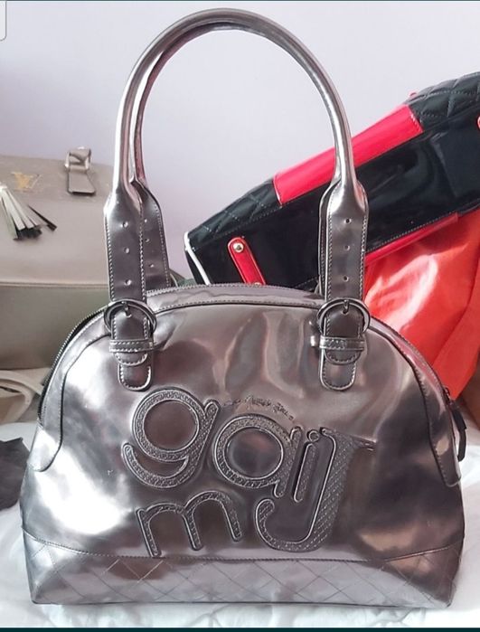 Geanta/ poseta gri argintiu - silver- Gai Mattiolo