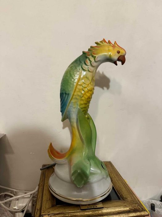Папагал порцеланов лампа Калейца
