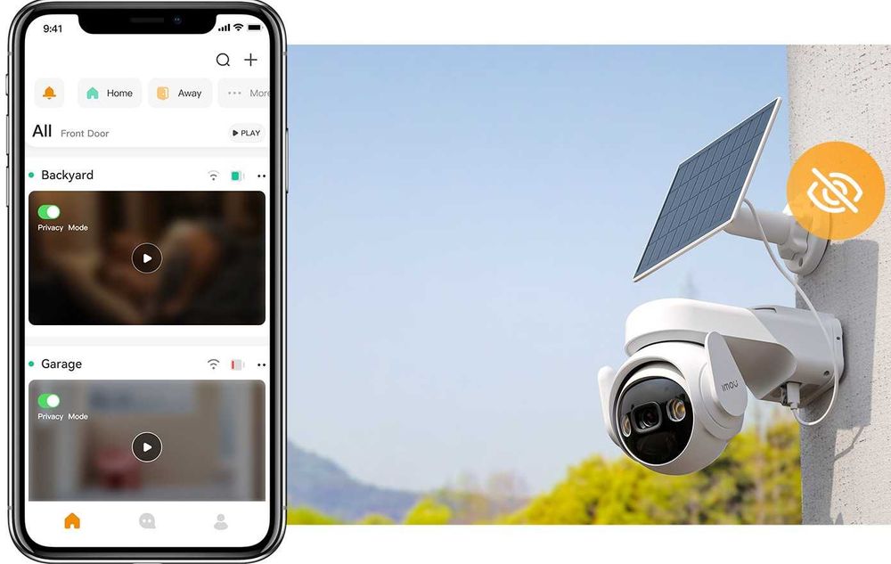 Безжична Wi-Fi камера IMOU Cell PT Lite с батерия и соларен панел