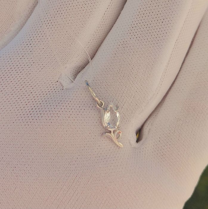 Кулоны Горный хрусталь. Серебро 925.