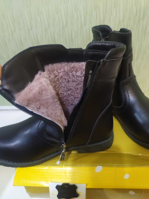 Кожаные сапоги на мальчика
