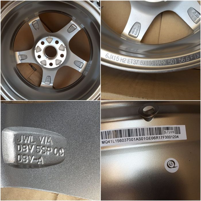 jante aliaj 15; 5x105; Opel Astra K + senzori  Noi