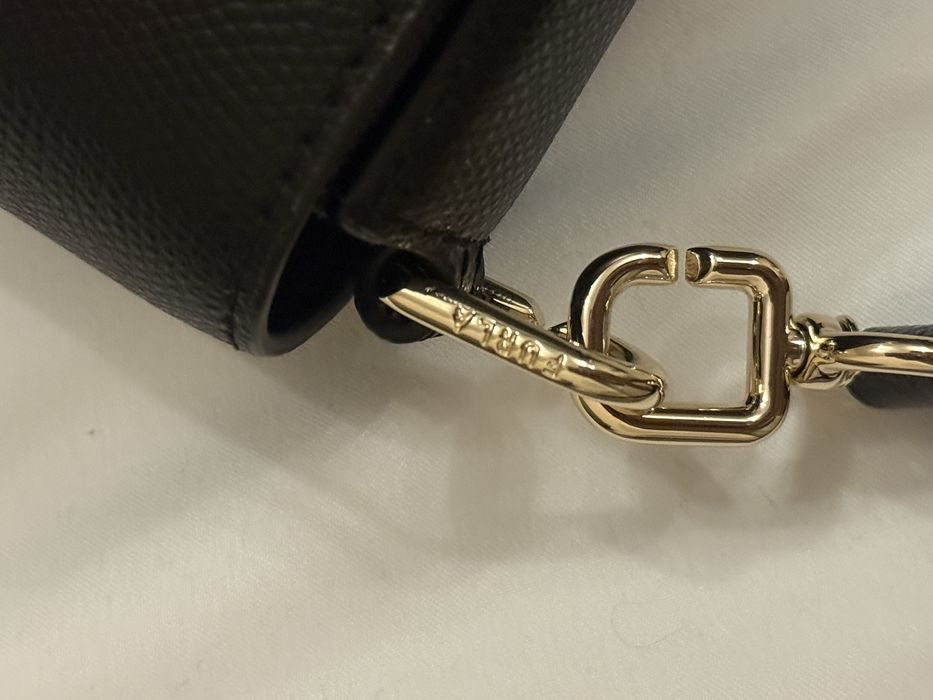 Furla черна чанта с дълга дръжка фурла