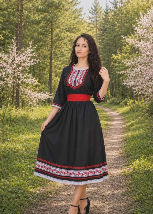 Дамски рокли с фолклорни мотиви