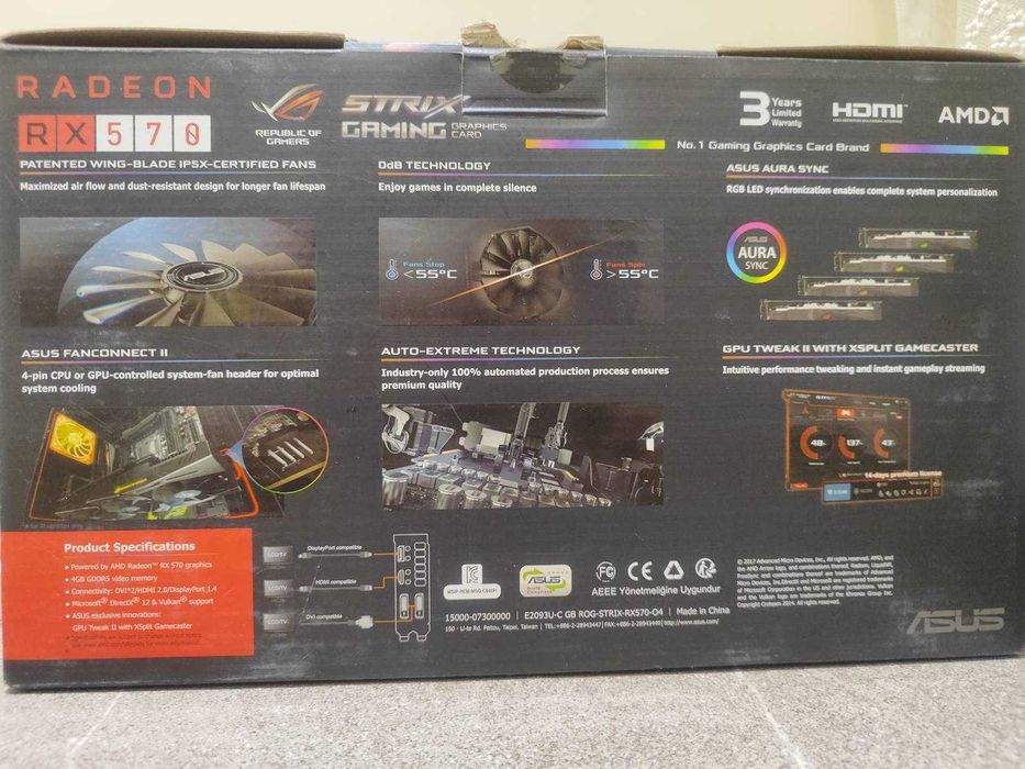 Видеокарта Asus RX570