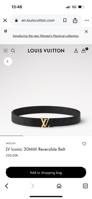 Louis Vuitton дамски кожен колан