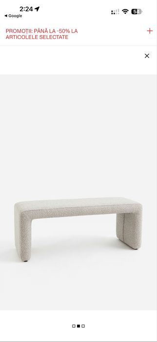 Bancheta H&M Home Boucle