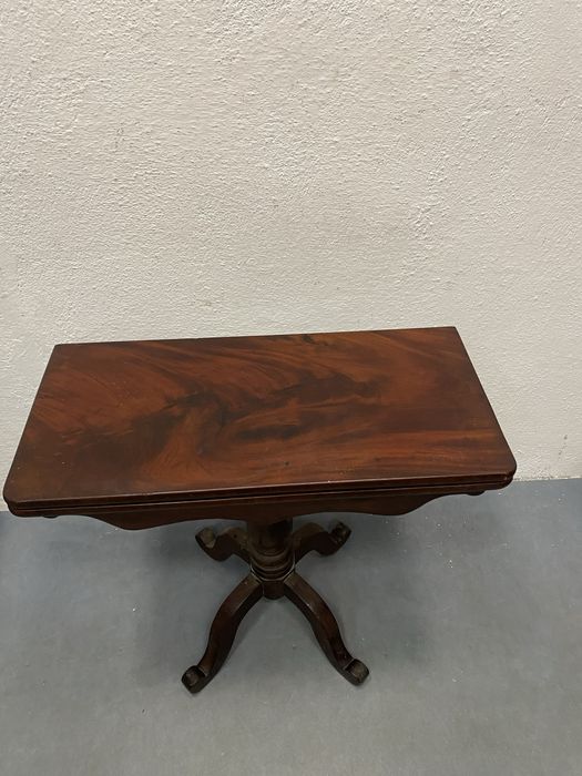Викториански стил конзолна маса за карти махагон England 1950–1960