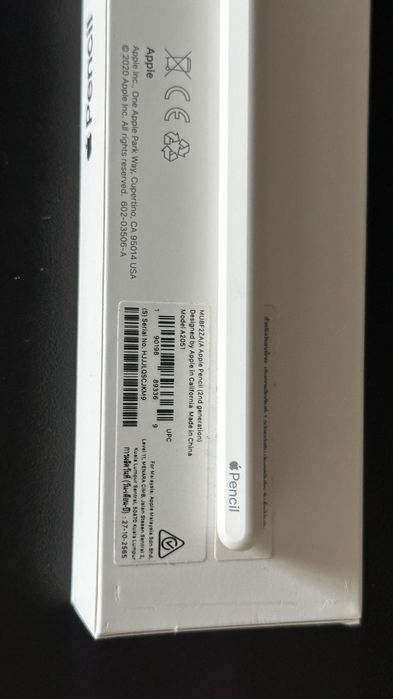 Стилус Apple Pencil 2nd Generation белый. Оригинал.