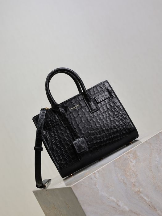 Geanta YSL Saint Laurent Sac de Jour croco 22cm , tip Premium