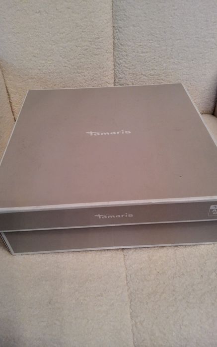 Ghete piele negre Tamaris