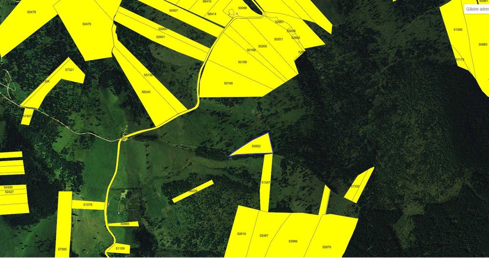 Teren extravilan – 159.293 mp, comuna Ditrău, județul Harghita