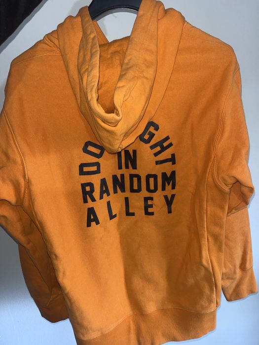 Hanorac portocaliu cu glugă, mărimea S