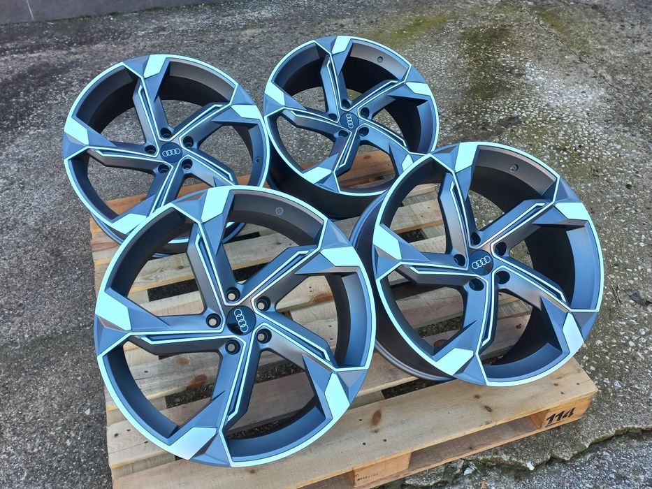 20"AUDI Rotor26 Matt Gunmetal Polish 9Ж ет30 A5 A6 A7 A8 Q3 Q5 Q7 Нови