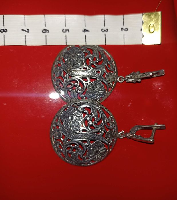Серебро 925 пробы серьги и кольцо