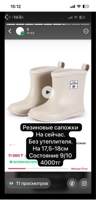 Резиновые сапожки