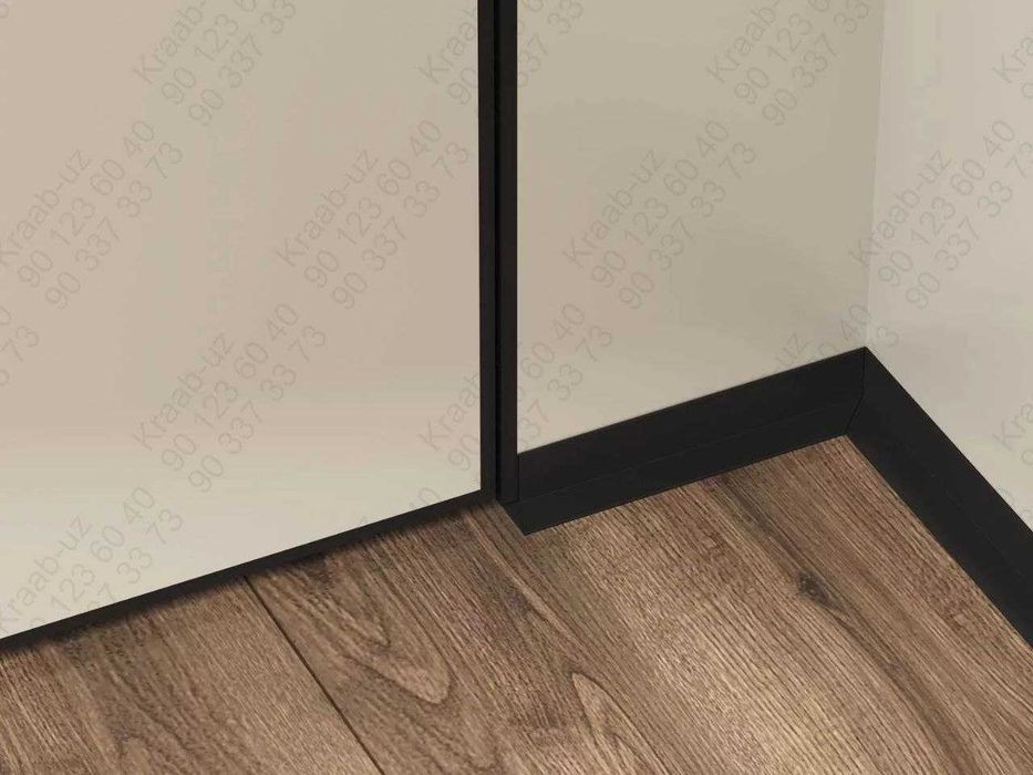 Микроплинтус L образный черный