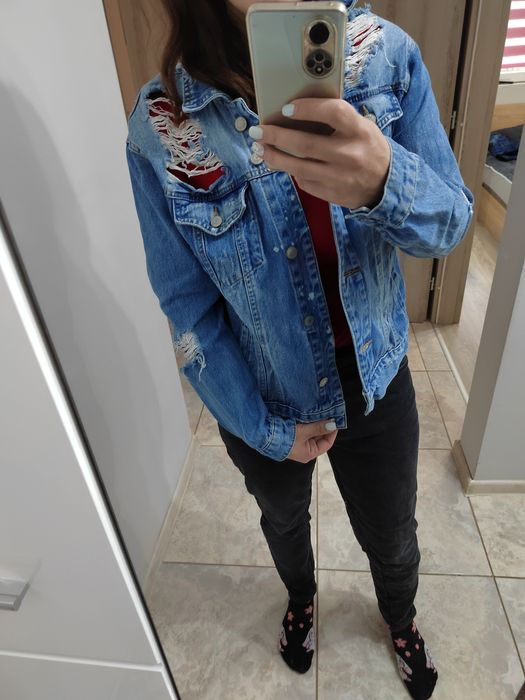 Дамско дънково яке Pull and Bear