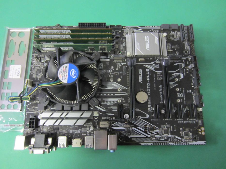 Дъно  s.1151  ASUS  H270 + i5-6400  +  16GB DDR4  + FAN