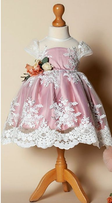 Rochie eleganta botez 5/6 luni